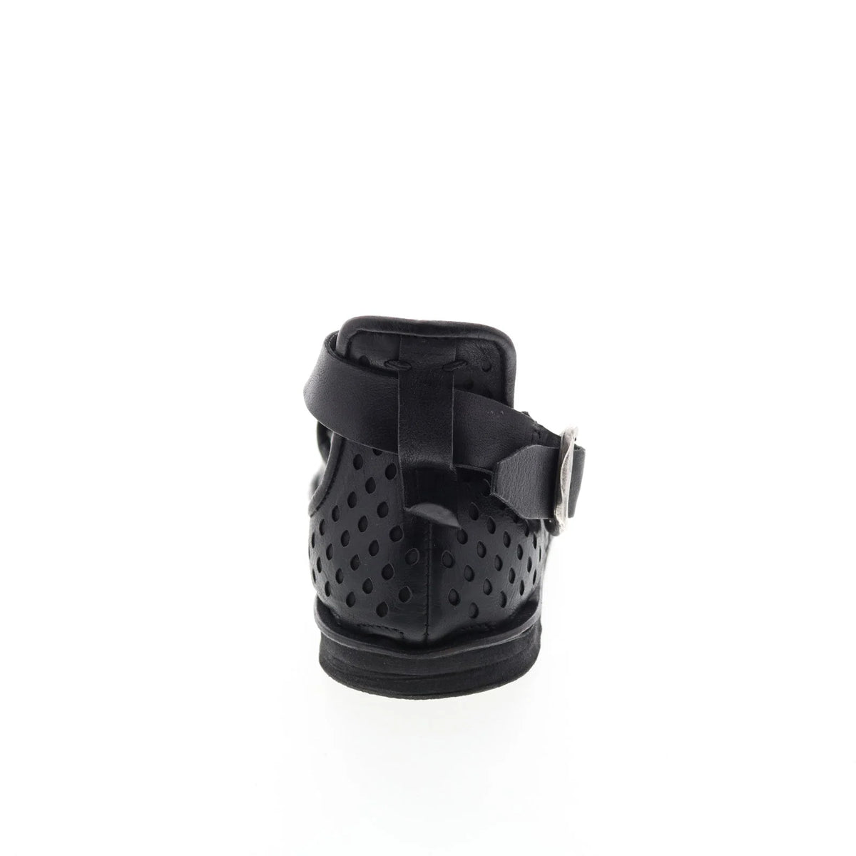 Mason A67005-201 Womens Black Leather Strap Sandals Shoes