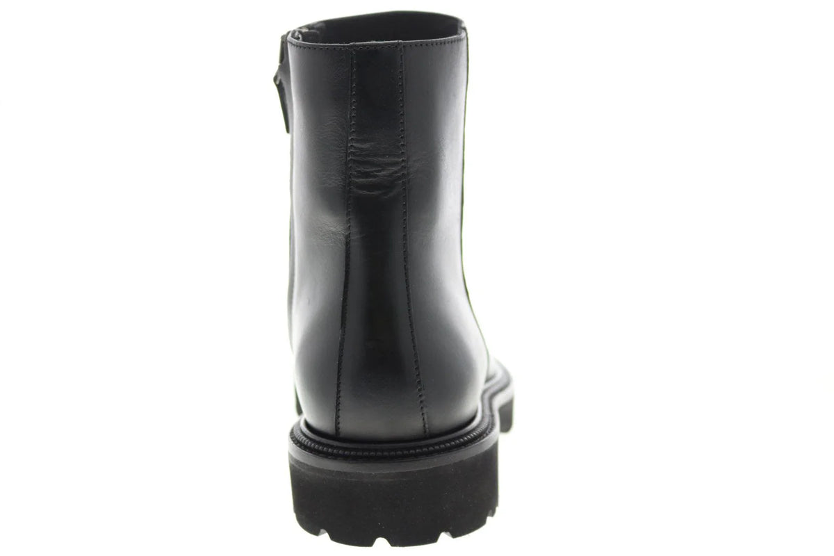 Aquatalia Pasquale Calf 34M0937-BLK Mens Black Leather Casual Dress Boots