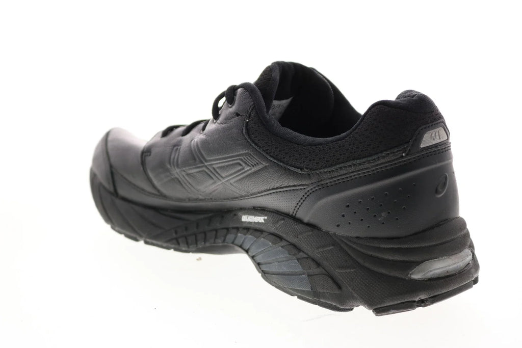 Asics Gel-Foundation Q551L Mens Black Leather Athletic Running Shoes