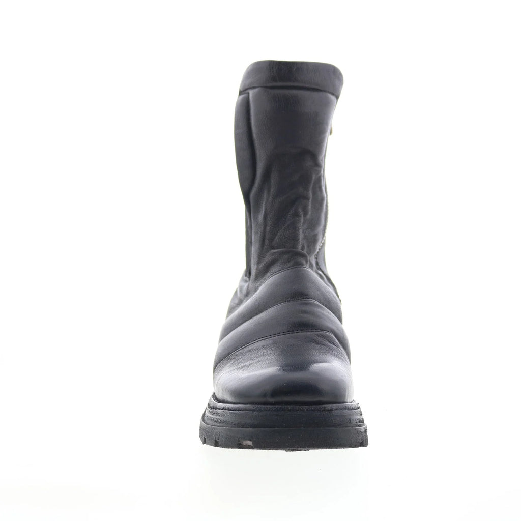 Lowe Womens Black Leather Zipper Casual Dress Boots
