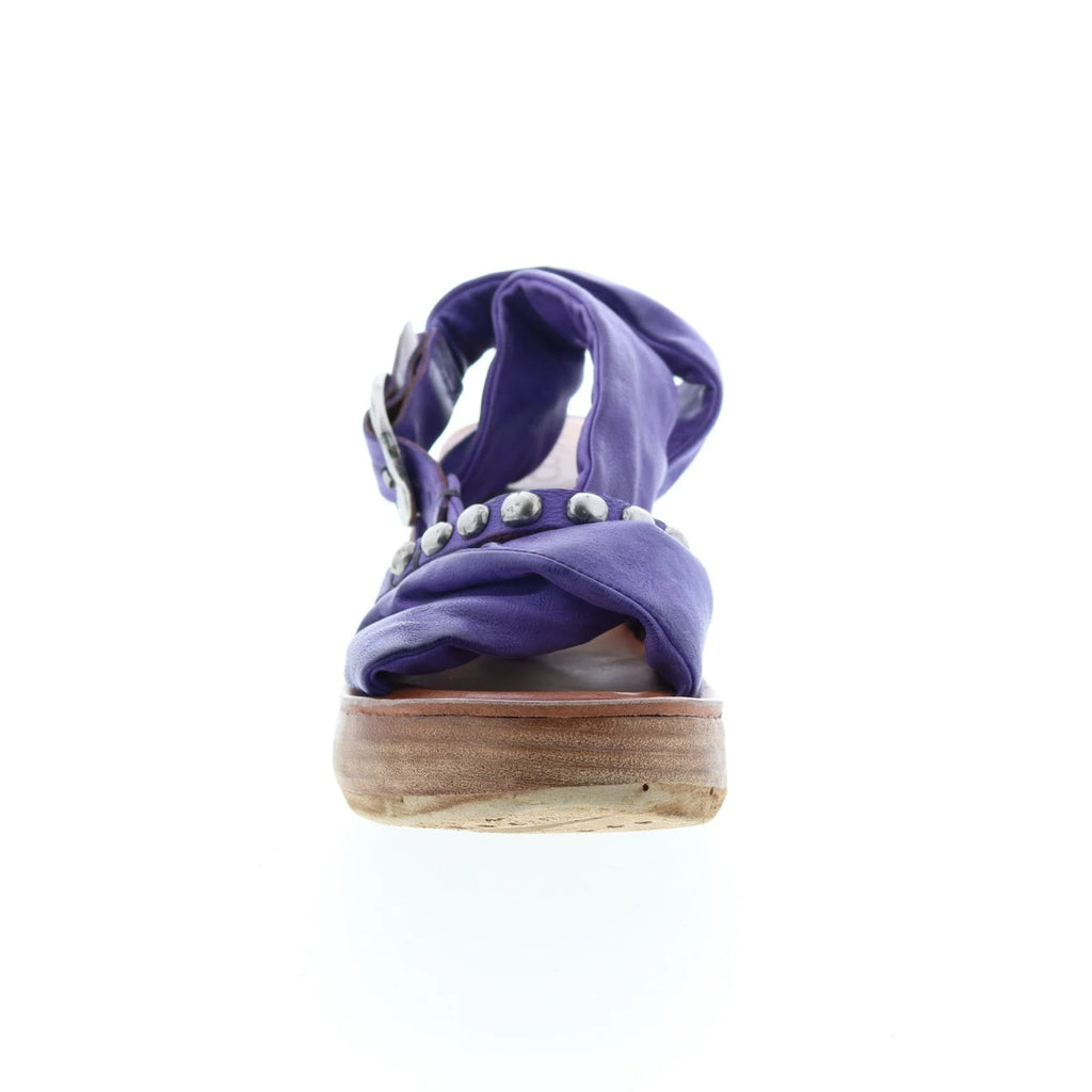 Nolie 528078-201 Womens Purple Leather Strap Sandals Shoes