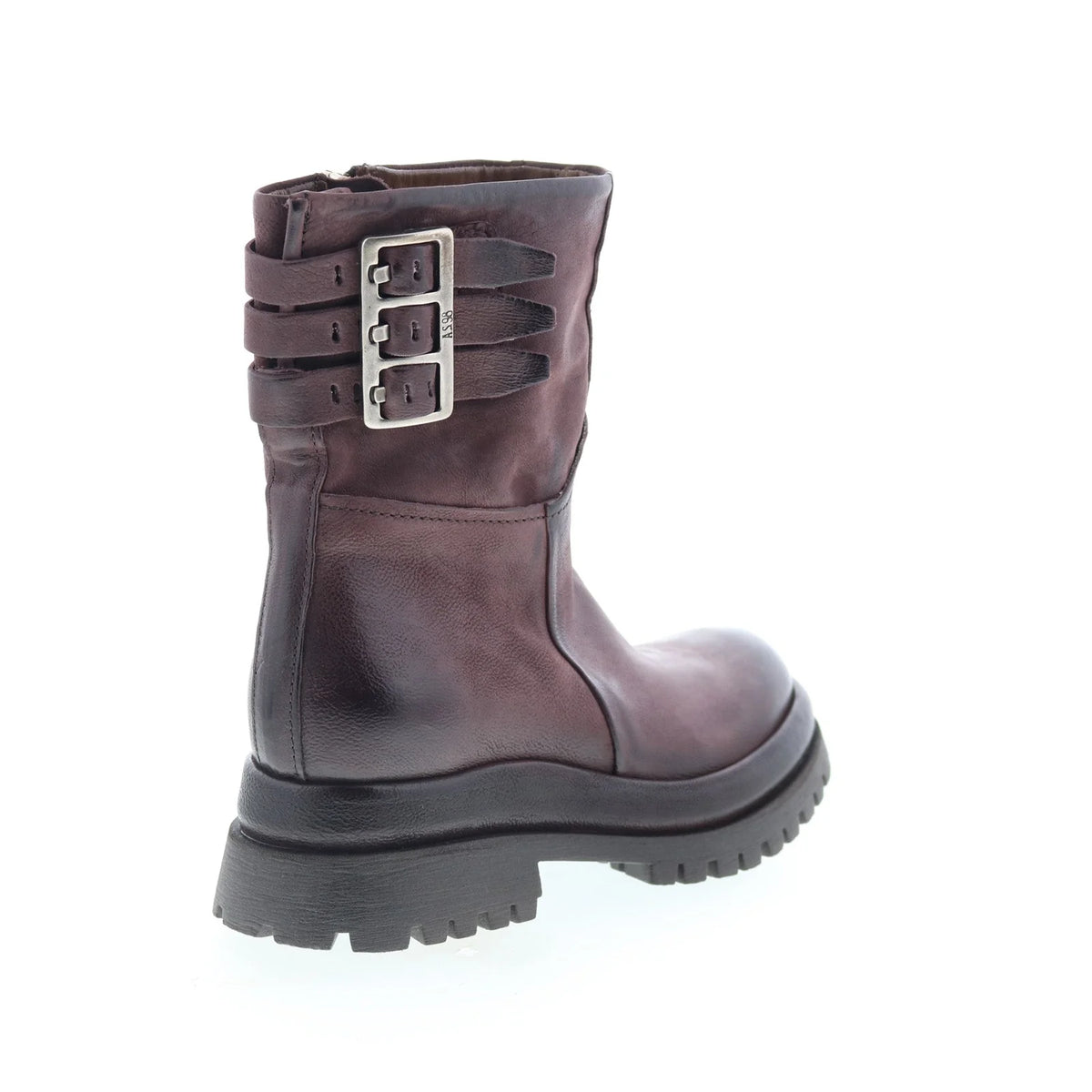 Doran Womens Brown Leather Zipper Casual Dress Boots