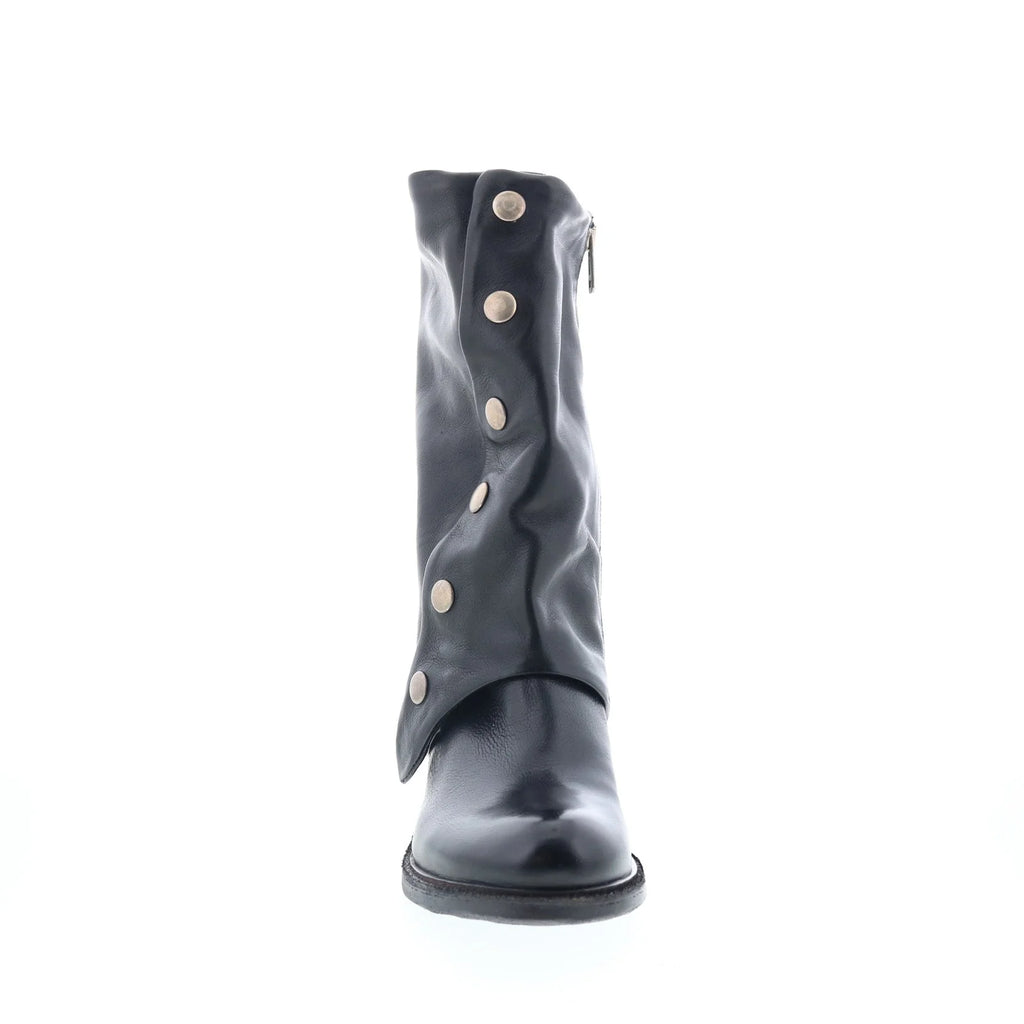 Jensen Womens Black Leather Zipper Ankle & Booties Boots
