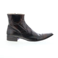 Astton Winnebago 2124 Mens Brown Leather Zipper Casual Dress Boots