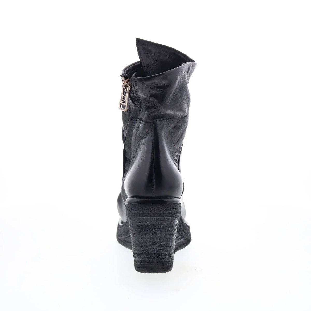 Tremont Womens Black Leather Zipper Casual Dress Boots
