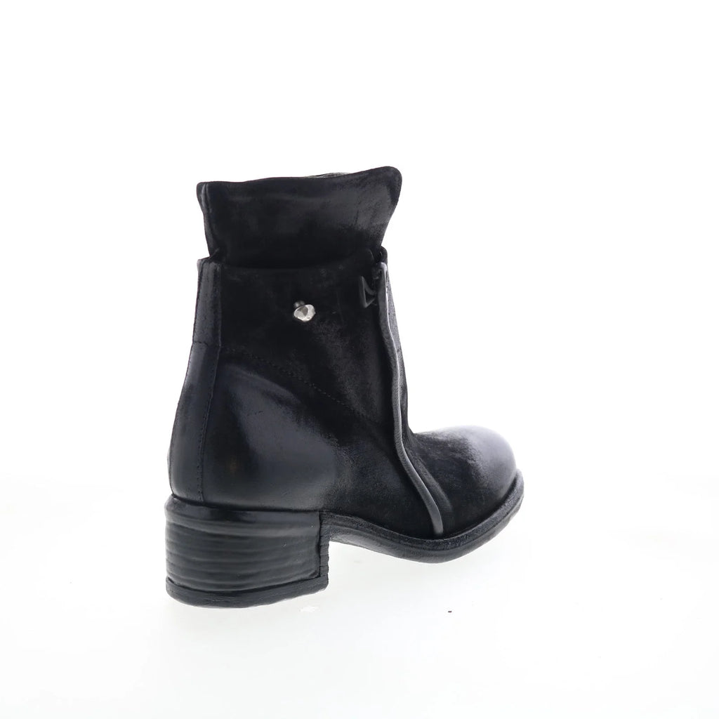 Ibsen Womens Black Leather Zipper Casual Dress Boots