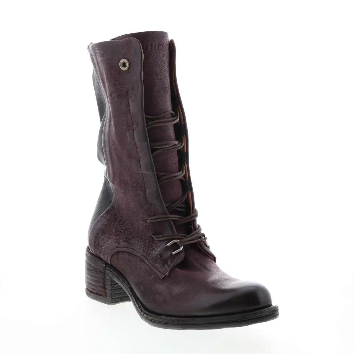 Opie 548213-201 Womens Burgundy Leather Lace Up Casual Dress Boots