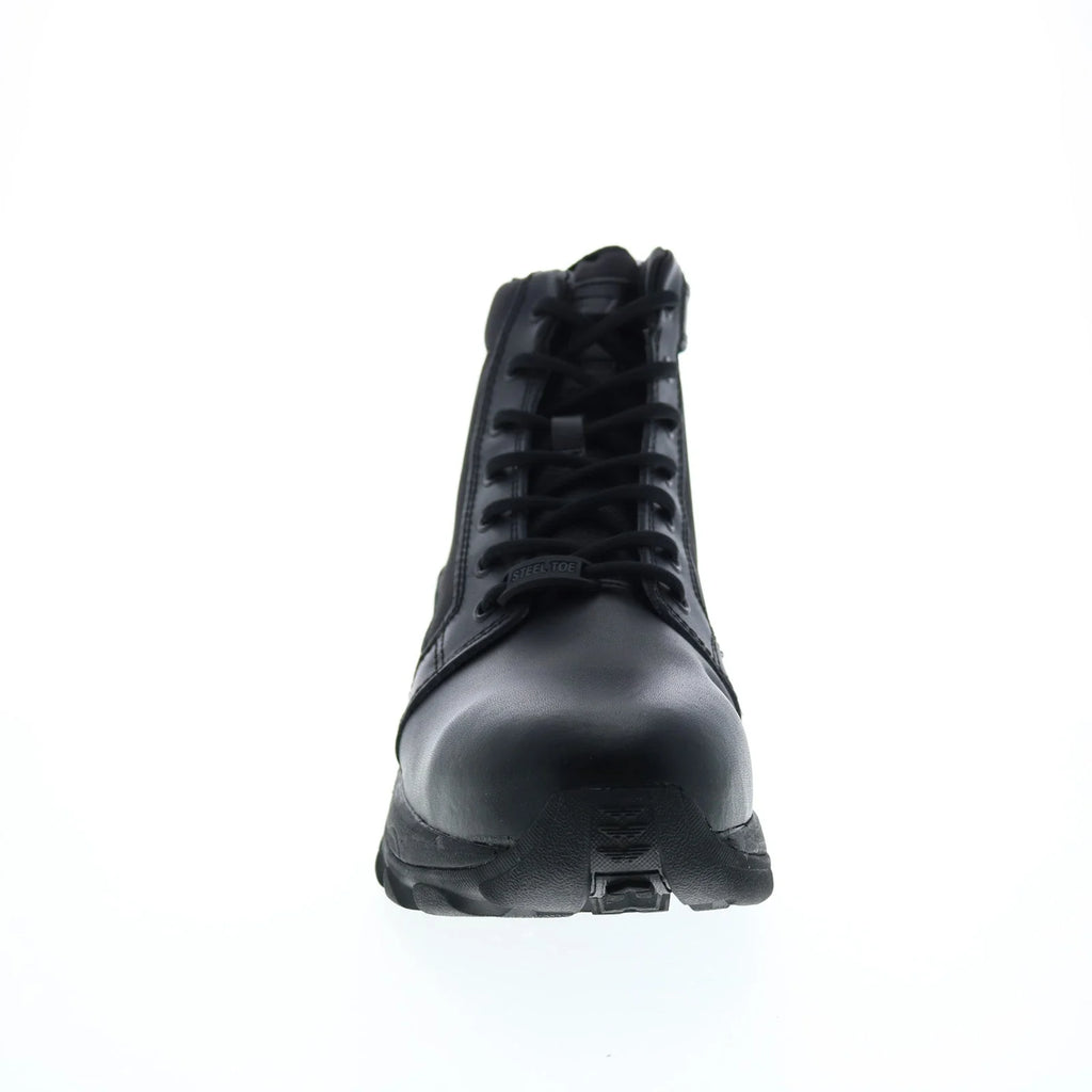 Bates Fuse Mid Side Zip Steel Toe E06505 Mens Black Leather Tactical Boots