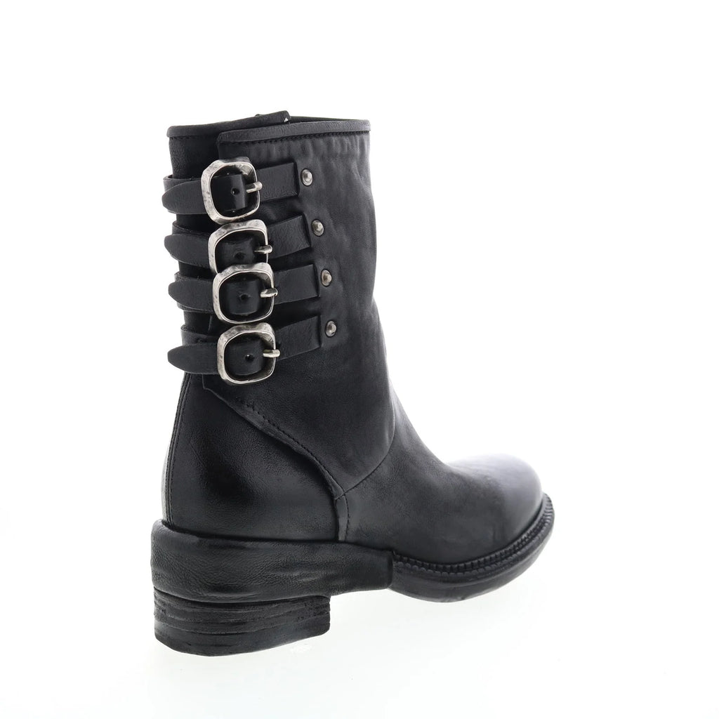 Spero A23215-301 Womens Black Leather Hook & Loop Casual Dress Boots