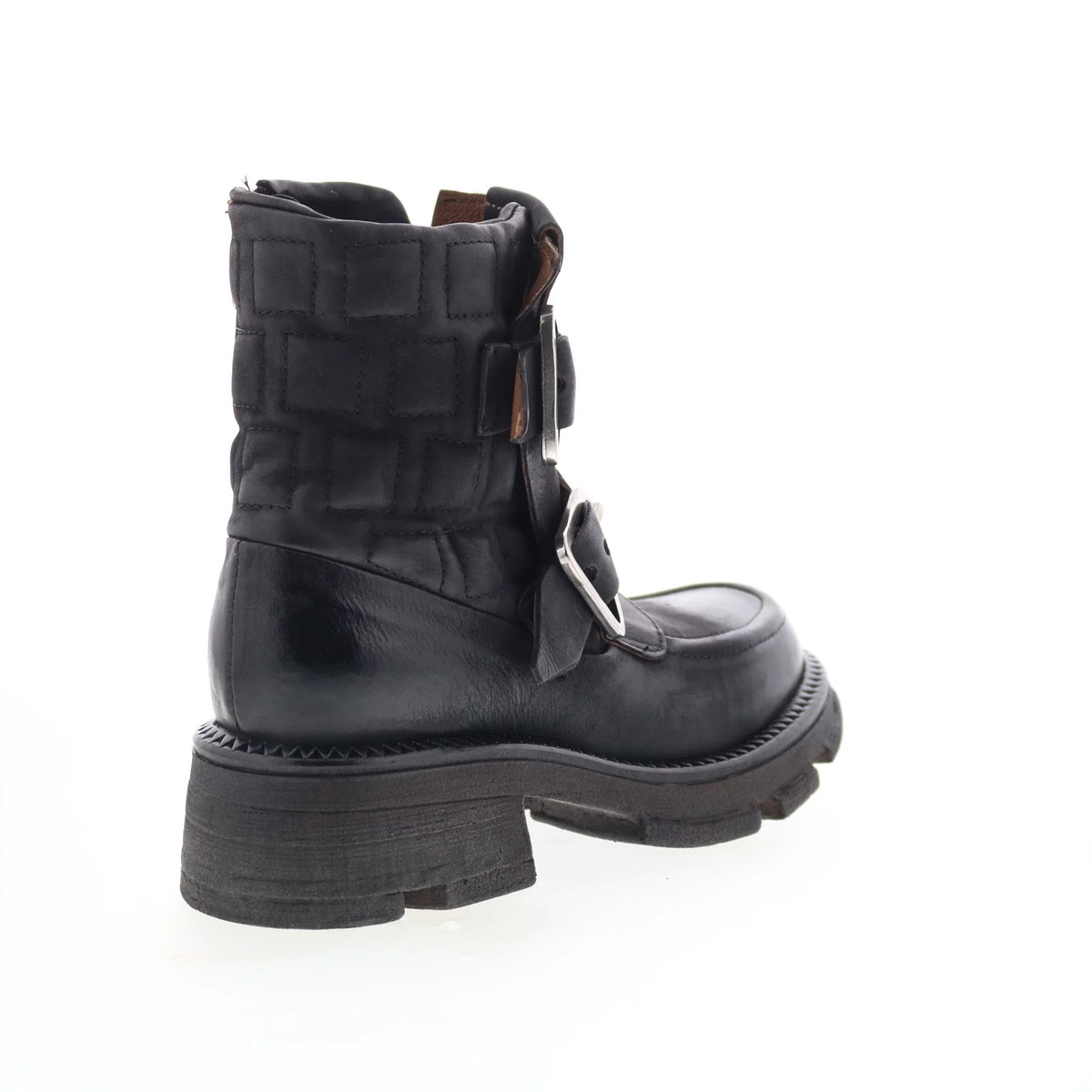 Loman Womens Black Leather Zipper Casual Dress Boots