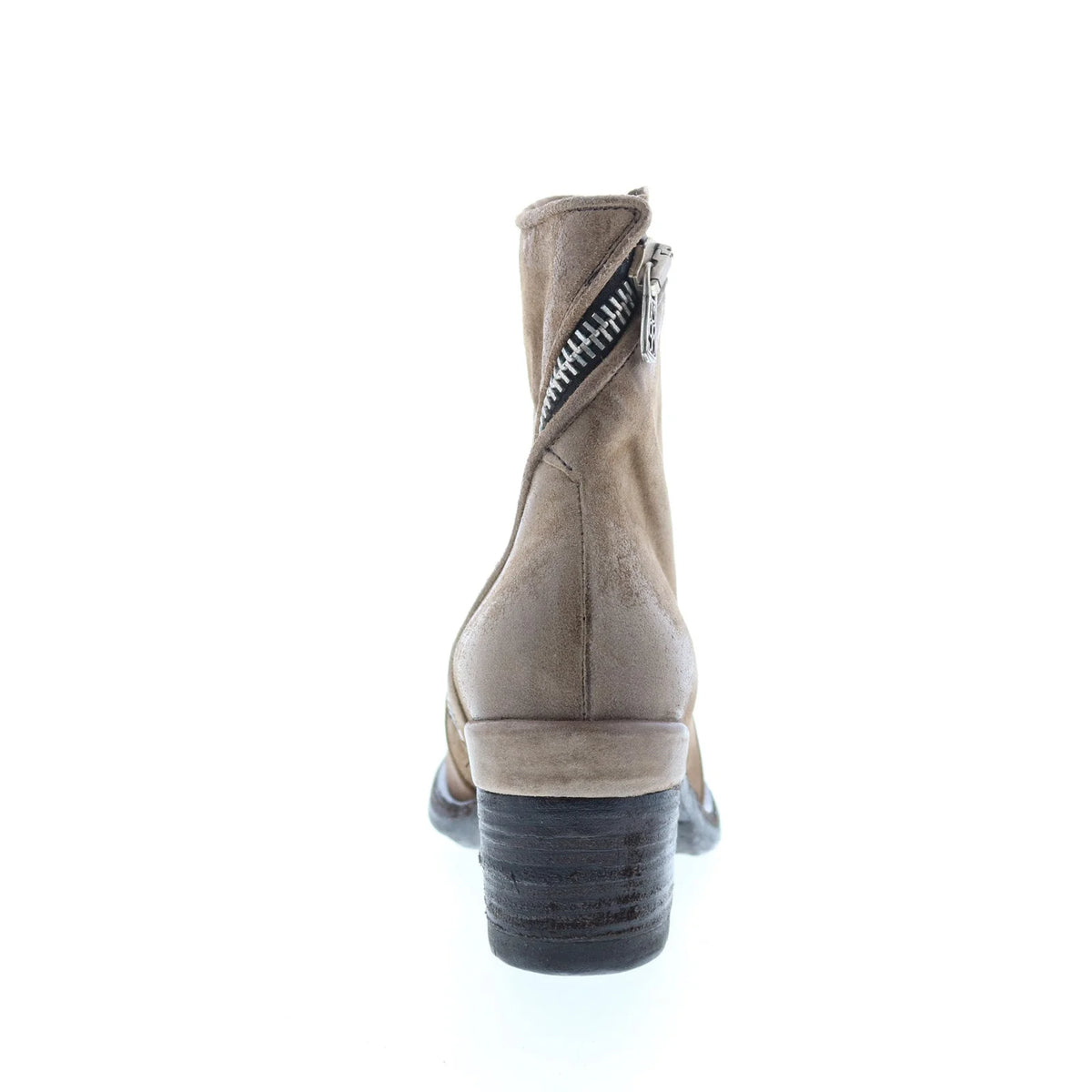Jase A24208-301 Womens Brown Leather Zipper Casual Dress Boots