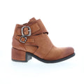 Olin 548214-301-6871 Womens Brown Leather Zipper Casual Dress Boots