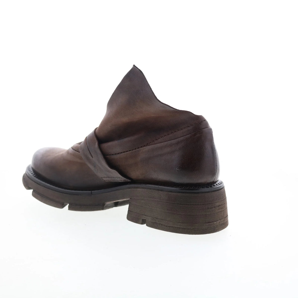 Laken Womens Brown Leather Slip On Casual Dress Boots