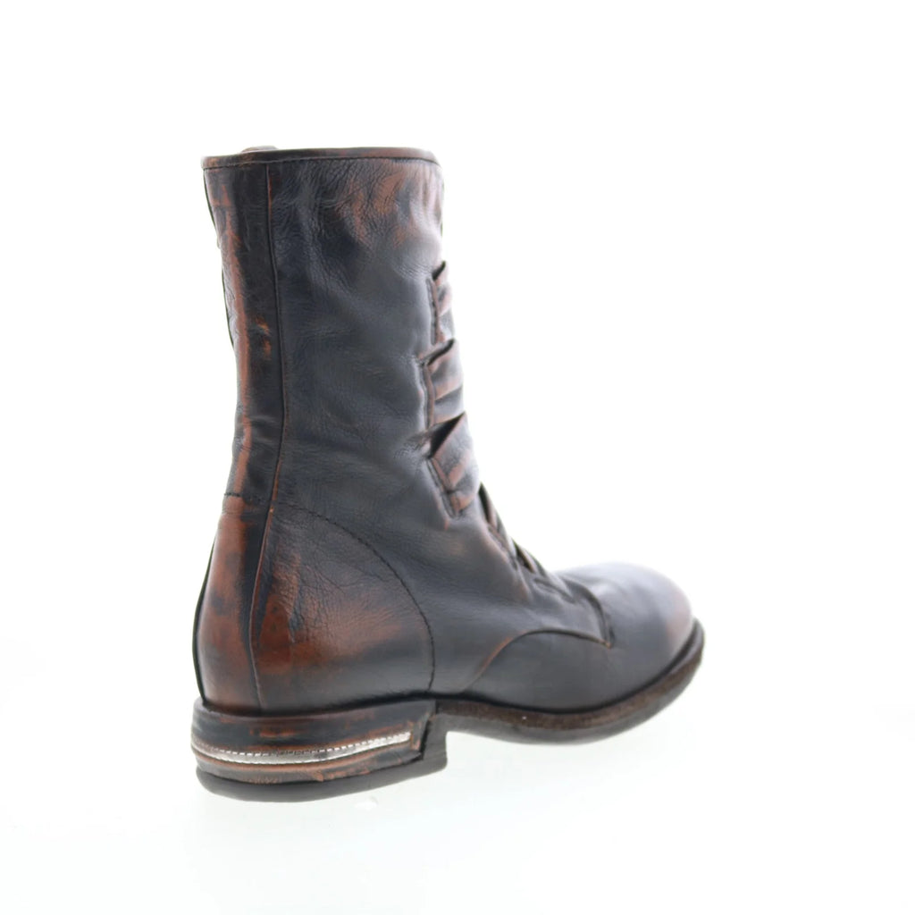 Traver Womens Brown Leather Zipper Casual Dress Boots