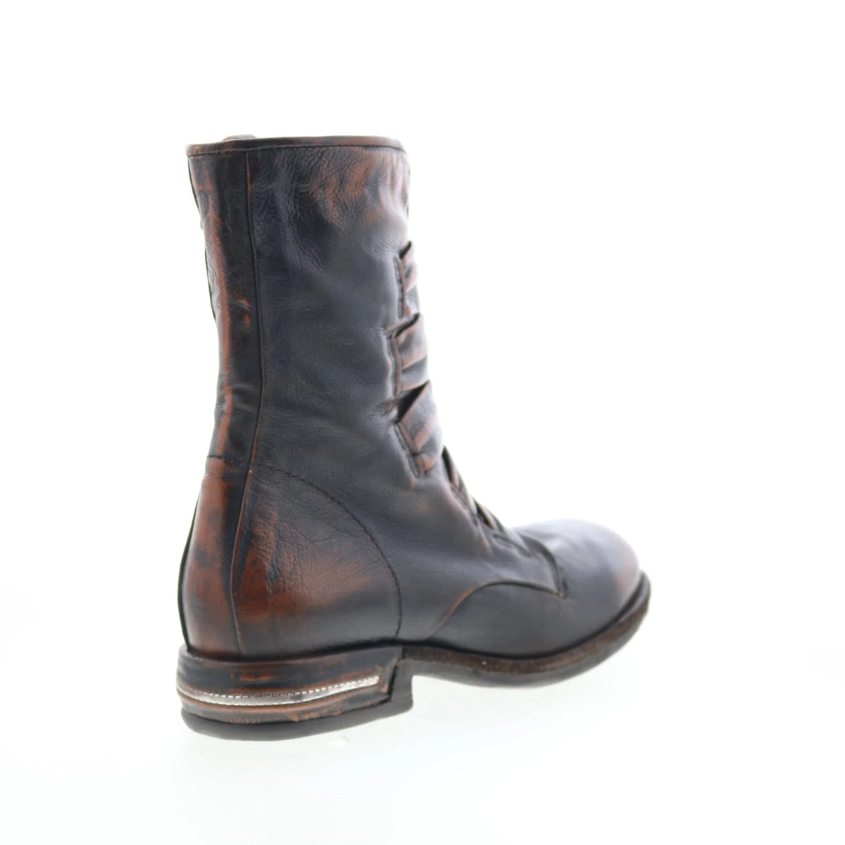 Traver Womens Brown Leather Zipper Casual Dress Boots