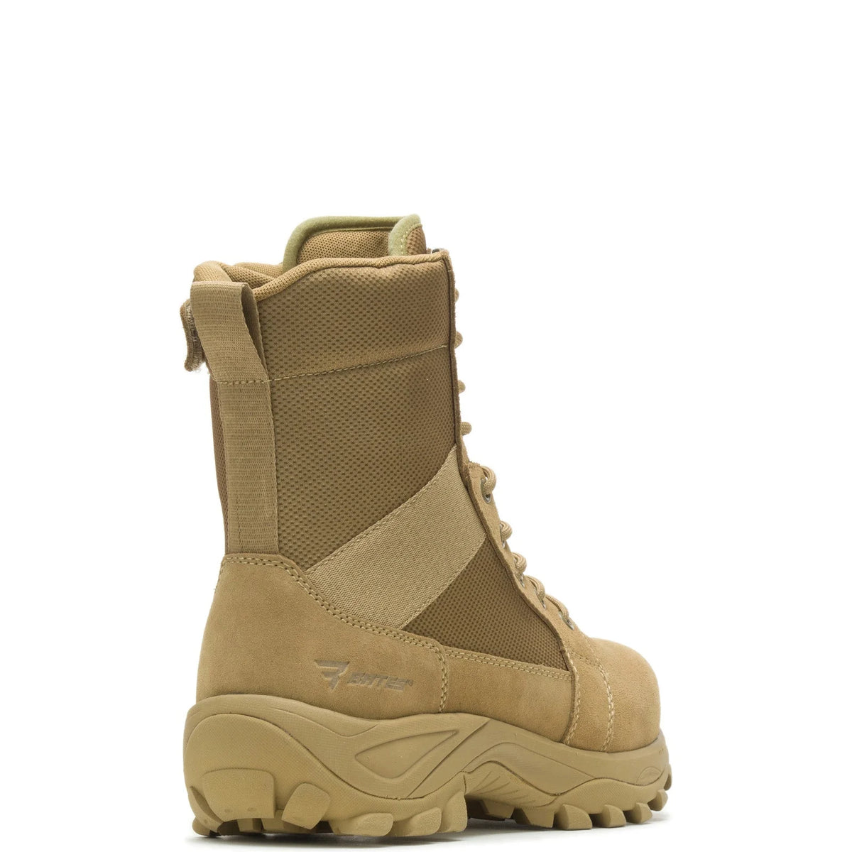 Bates Fuse Tall Zip E06511 Mens Brown Wide Leather Lace Up Tactical Boots
