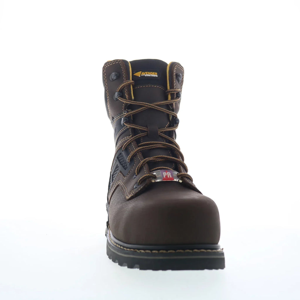 Avenger A-Max Dozer 8 - Composite Toe WP EH PR SR Mens Brown Work Boots