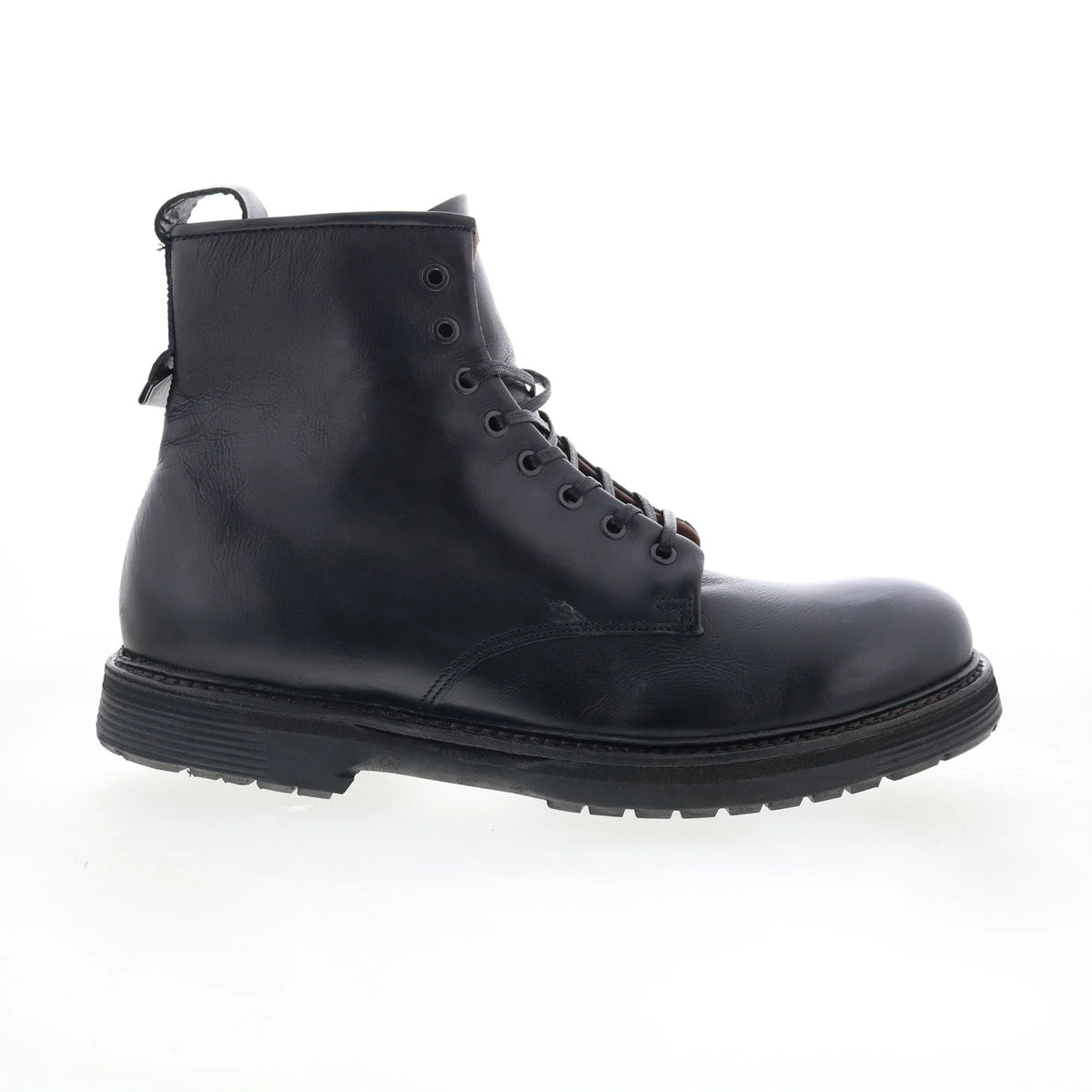 Renald U32210-201-6002 Mens Black Leather Zipper Casual Dress Boots